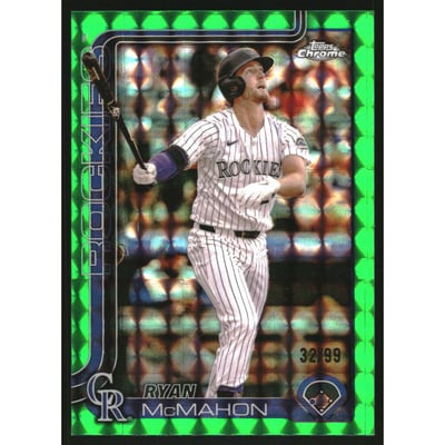 2025 Topps Chrome Green Geometric Refractors #66 Ryan McMahon
