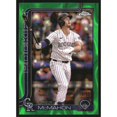 2025 Topps Chrome Green Lava Refractors #66 Ryan McMahon
