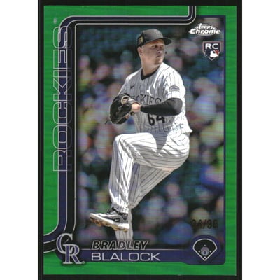 2025 Topps Chrome Green Refractors #289 Bradley Blalock