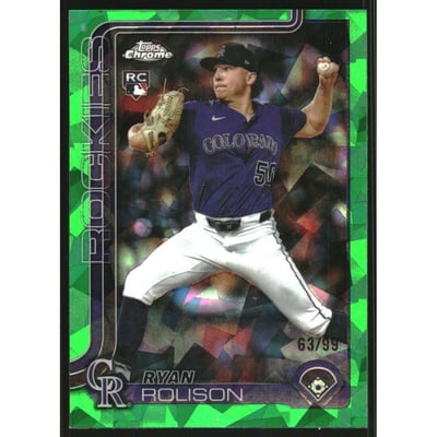 2025 Topps Chrome Update Sapphire Green #USC123 Ryan Rolison