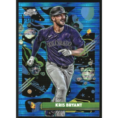 2025 Topps Cosmic Chrome Blue Moon Refractors #61 Kris Bryant
