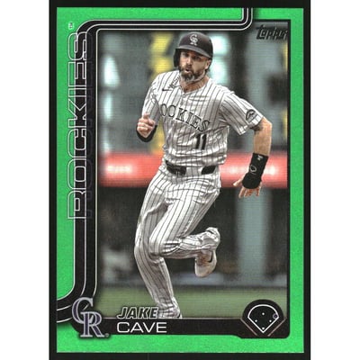 2025 Topps Green Rainbow Foil #256 Jake Cave