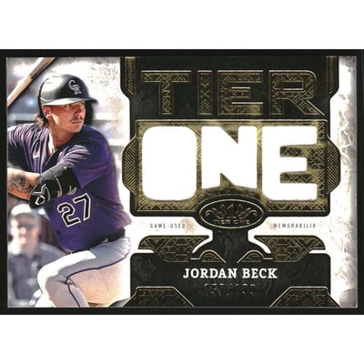 2025 Topps Tier One Relics Die Cut #T1RDJB Jordan Beck