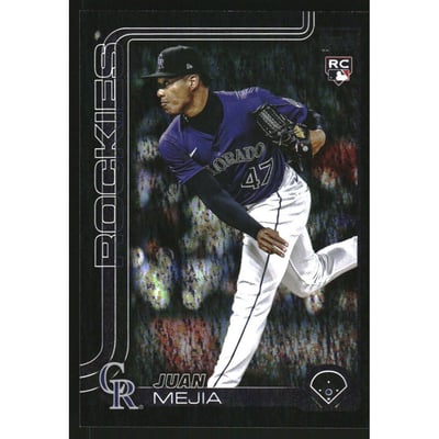 2025 Topps Update Black Holo Foil #US285 Juan Mejia
