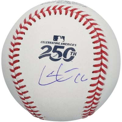 Cole Carrigg Colorado Rockies Autographed Fanatics Authentic USA 250th Logo Baseball