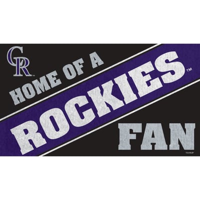 Colorado Rockies 18" x 30" Team Turf Mat