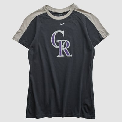 Colorado Rockies Genuine Merchandise 2000s T-shirt - Black - M by Fanatics Real Vintage