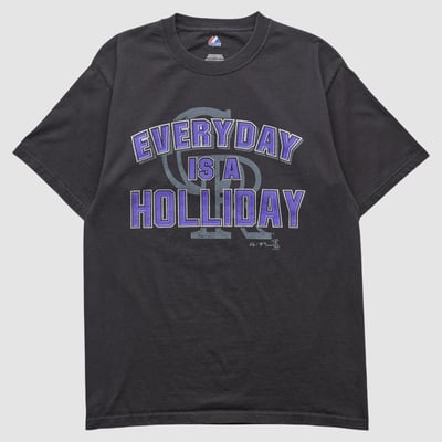 Colorado Rockies Majestic 2008 T-shirt - Black - XS by Fanatics Real Vintage