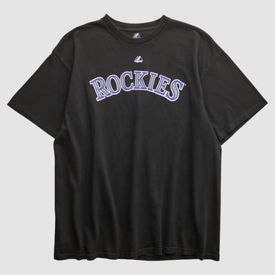 Colorado Rockies Majestic 2010s T-shirt - Black - M by Fanatics Real Vintage