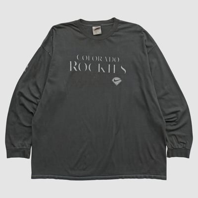 Colorado Rockies Nike 2000s Long Sleeve T-shirt - Black - 2XL by Fanatics Real Vintage