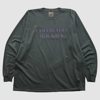 Colorado Rockies Nike 2000s Long Sleeve T-shirt - Black - 2XL by Fanatics Real Vintage
