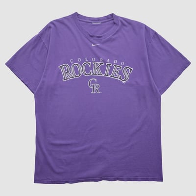 Colorado Rockies Nike 2000s T-shirt - Purple - XL by Fanatics Real Vintage