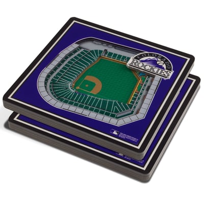 Colorado Rockies Fanpoint 3D StadiumView Coasters