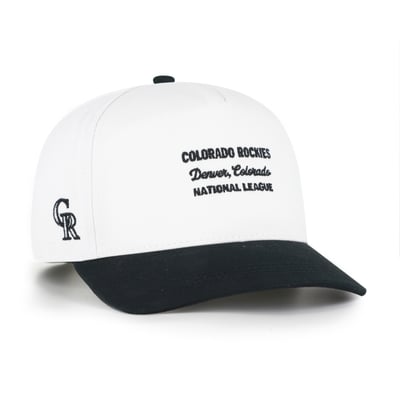Colorado Rockies '47 Contemporary Two-Tone Hitch Adjustable Hat - White/Black