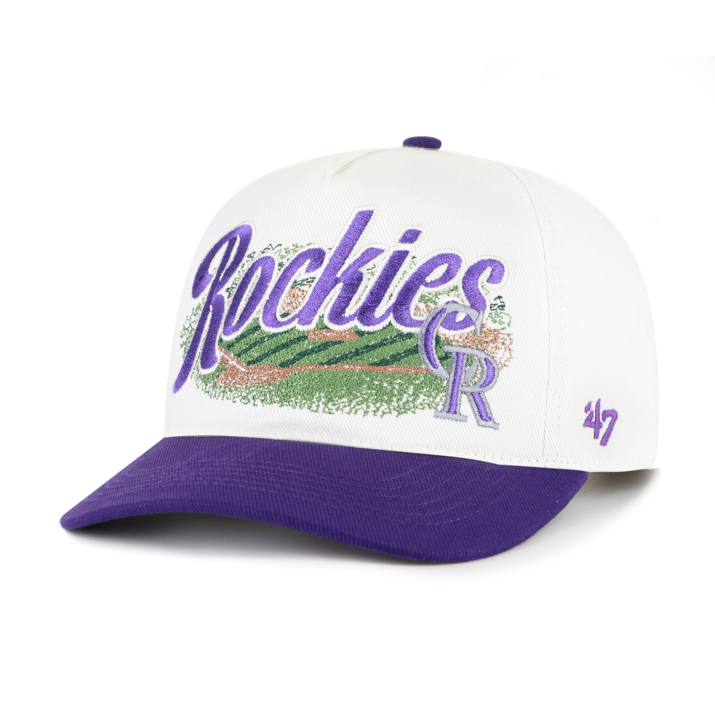 Casquette ajustable Colorado Rockies Enfield Hitch blanche/violette pour homme