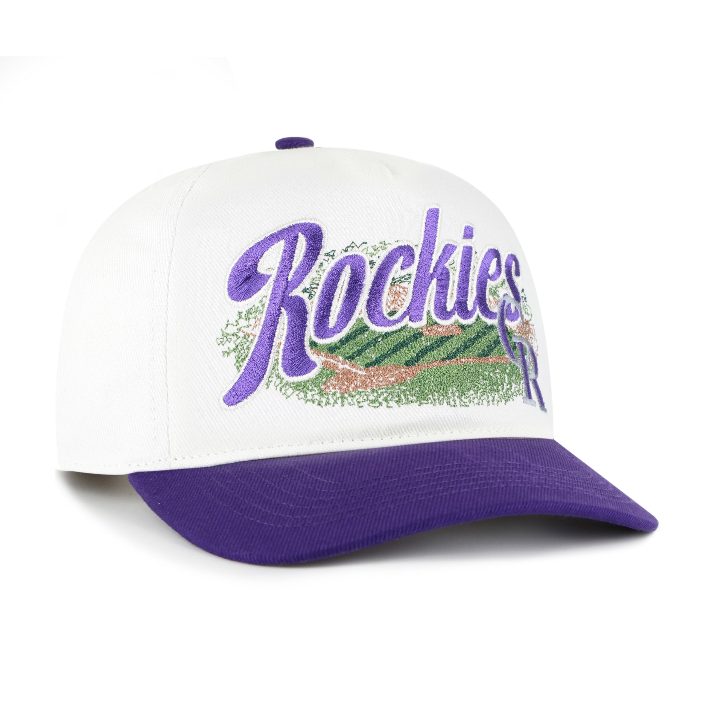 Casquette ajustable Colorado Rockies Enfield Hitch blanche/violette pour homme