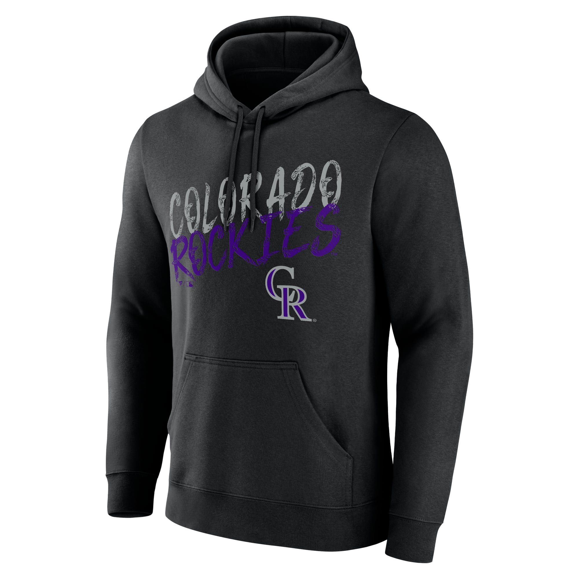 Sweat à capuche noir Colorado Rockies Hustle pour homme
