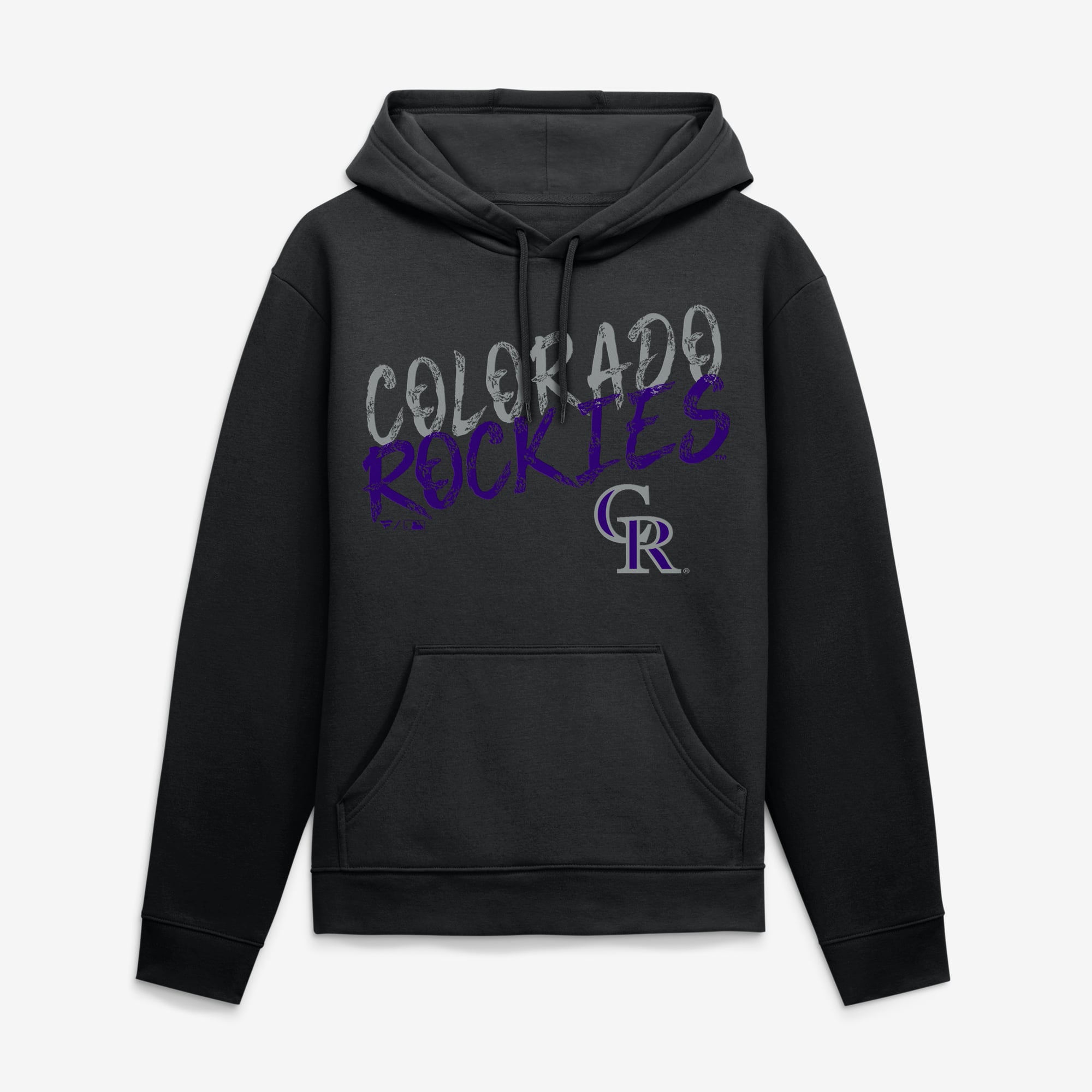 Sweat à capuche noir Colorado Rockies Hustle pour homme