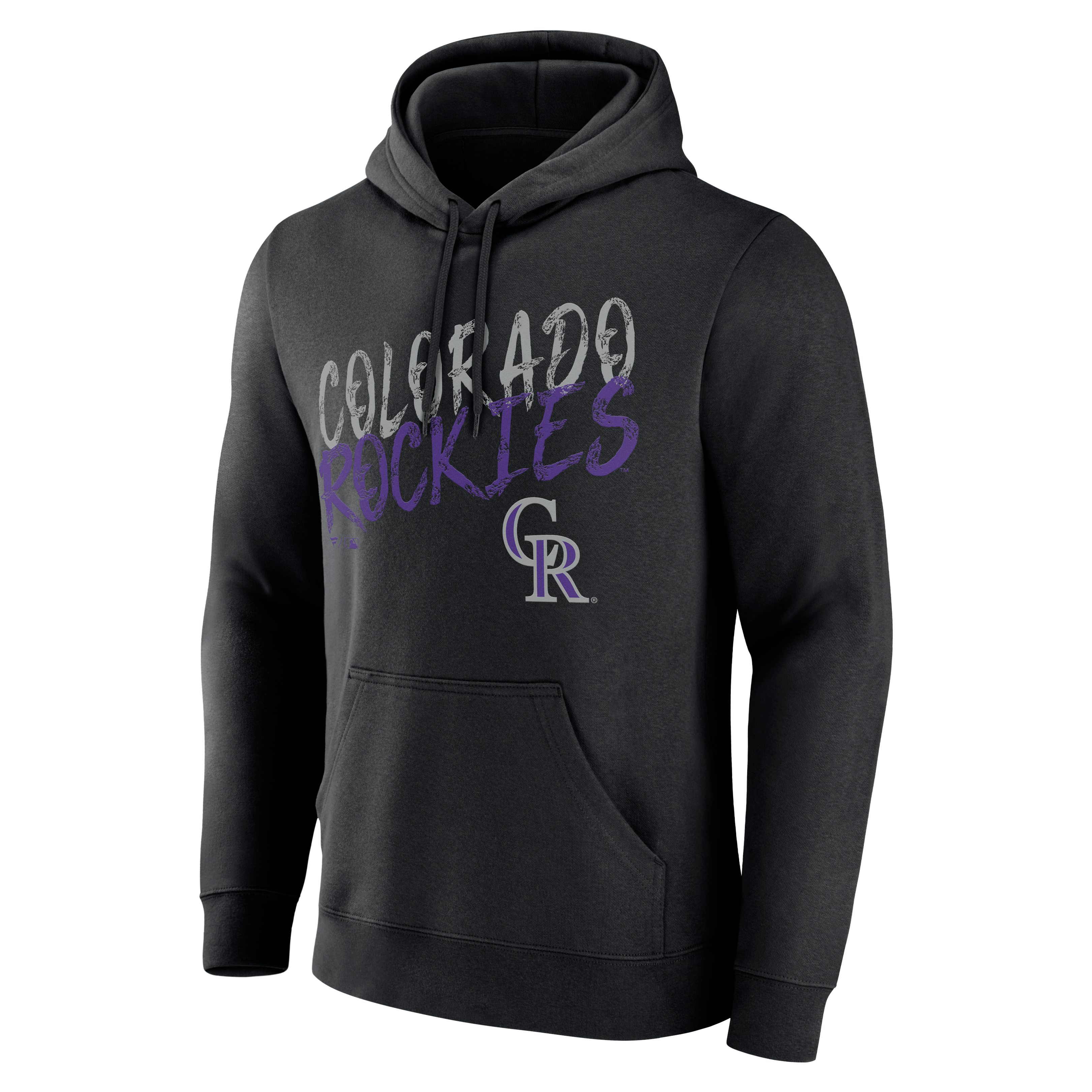 Sweat à capuche noir pour homme Colorado Rockies Hustle personnalisé avec nom et numéro