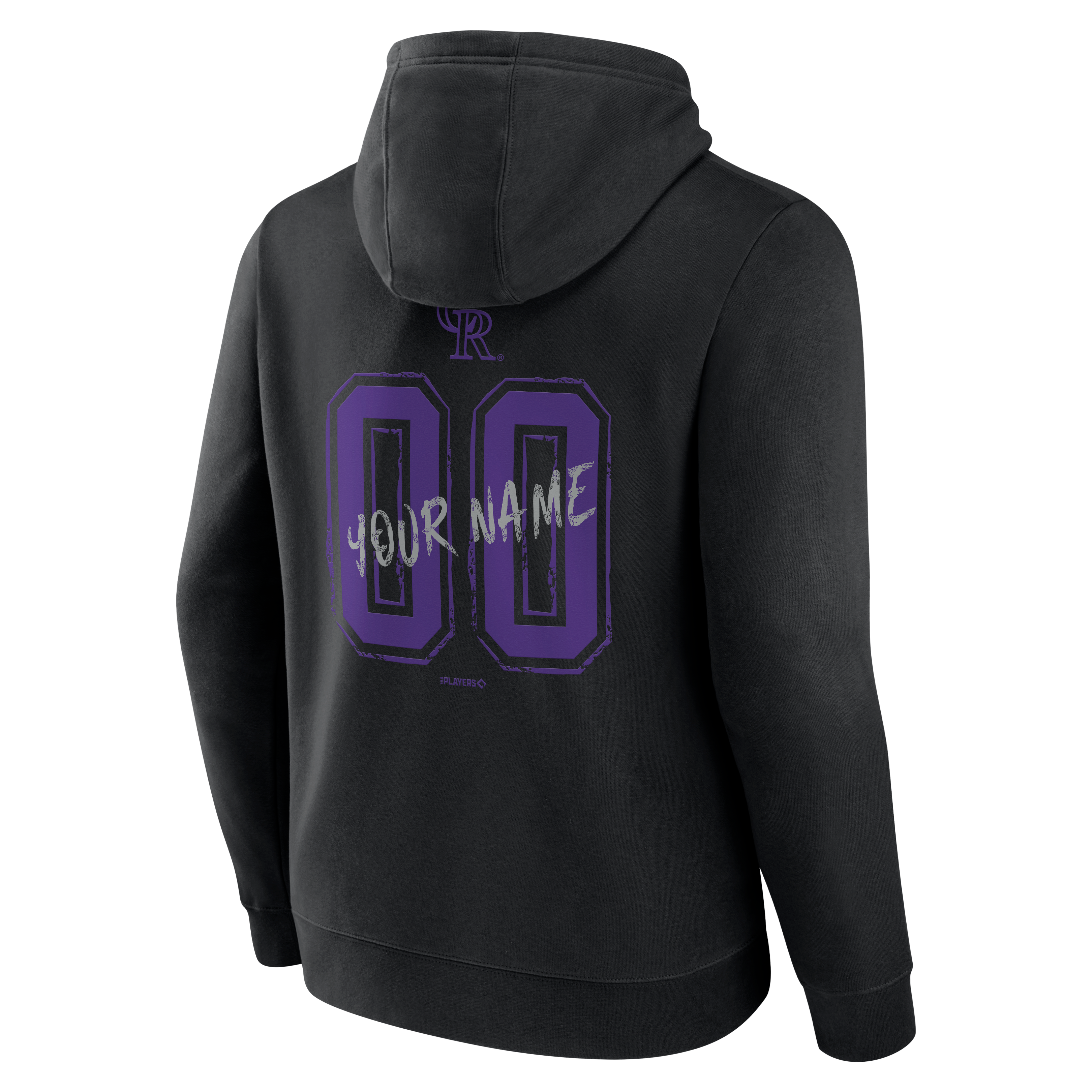 Sweat à capuche noir pour homme Colorado Rockies Hustle personnalisé avec nom et numéro