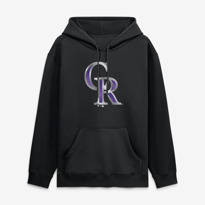 Colorado Rockies Metallic Mascot Hoodie - Black