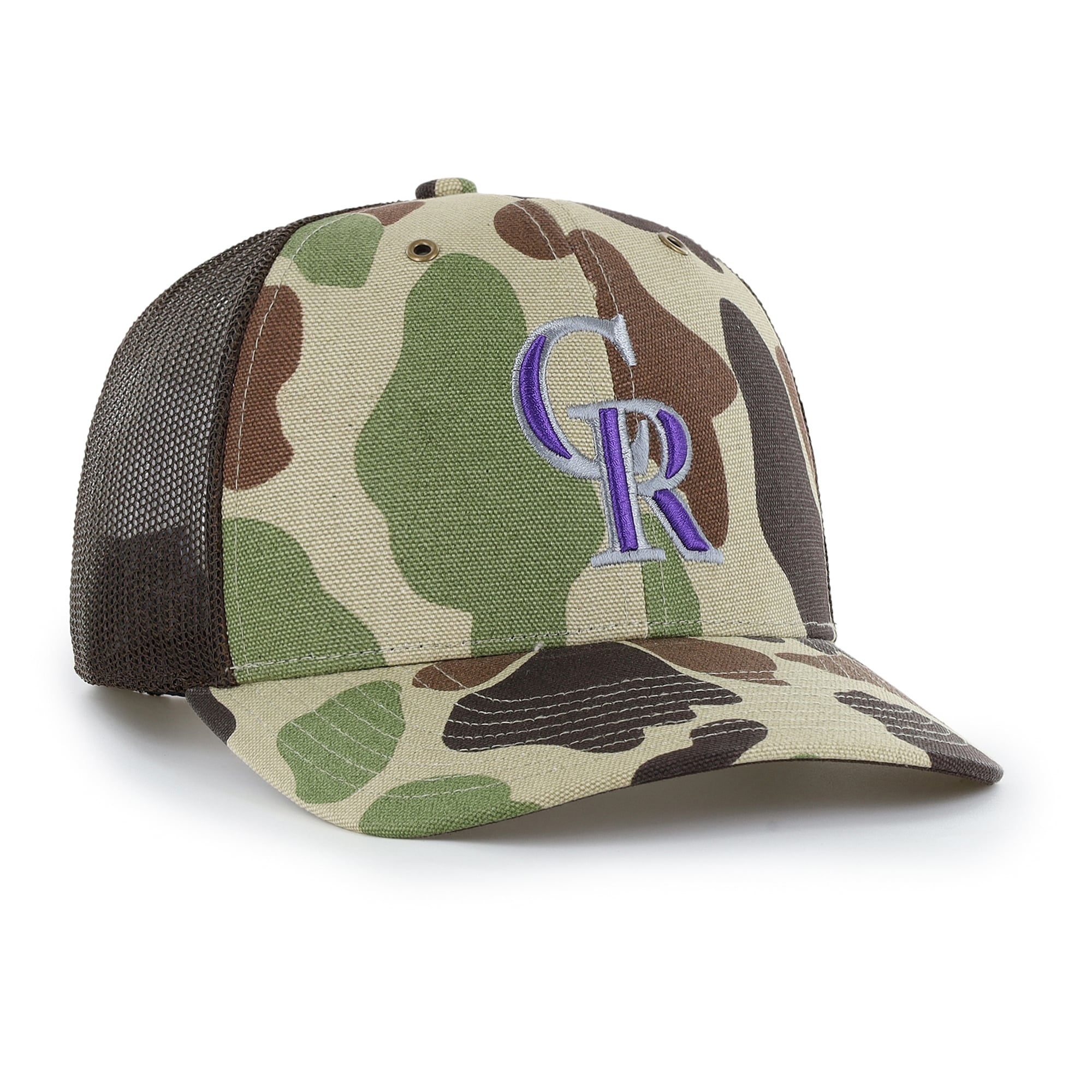 Casquette trucker ajustable Carhartt x '47 Camo Colorado Rockies Duck pour homme