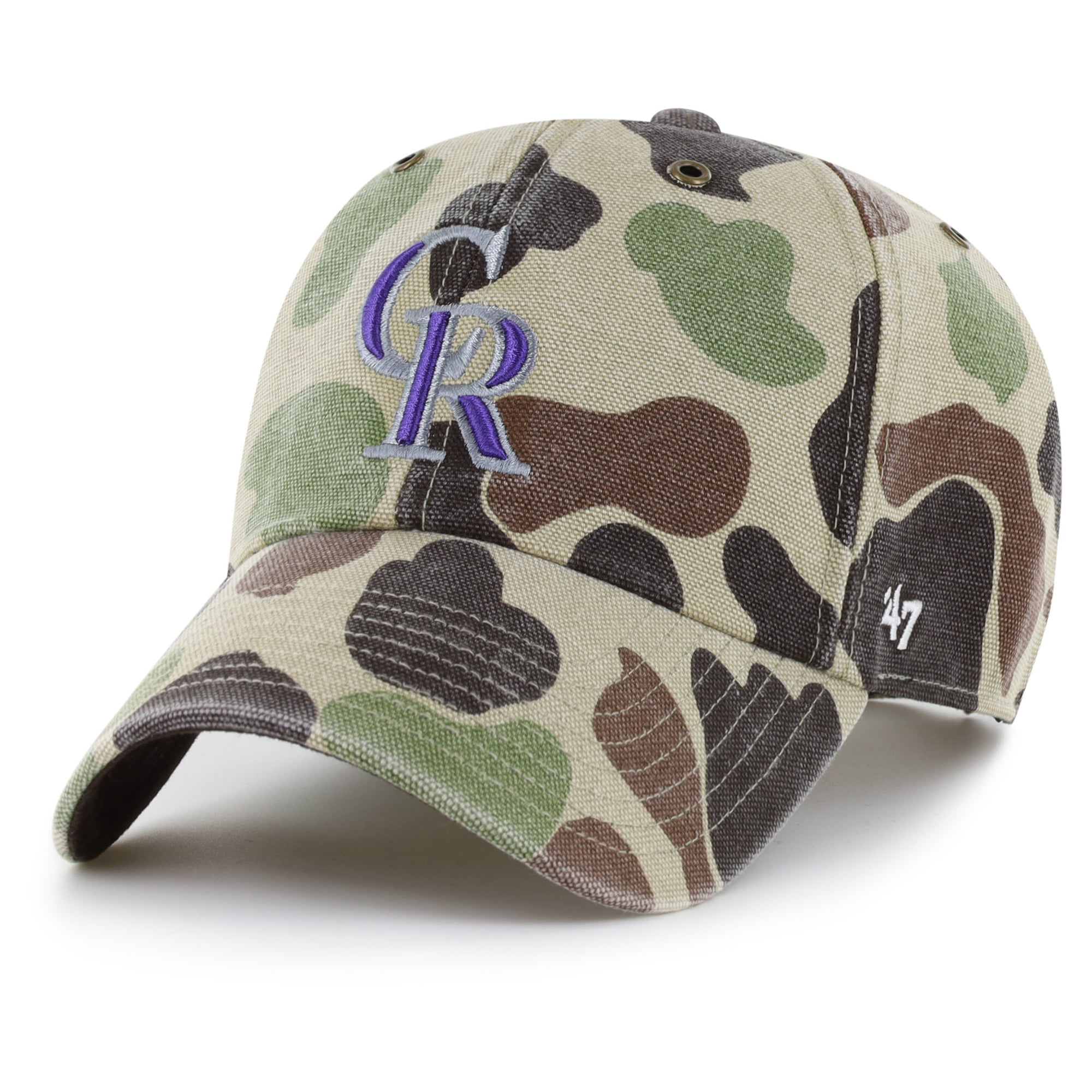 Casquette ajustable Carhartt x '47 Camo Colorado Rockies Duck Clean Up pour homme