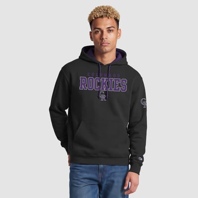  Colorado Rockies Champion Fleece Hoodie - Black