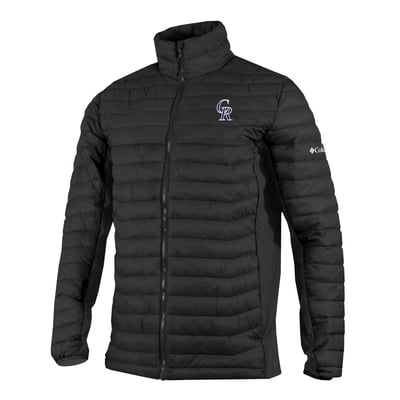 Colorado Rockies Columbia  Powder Pass Hybrid Full-Zip Jacket - Black