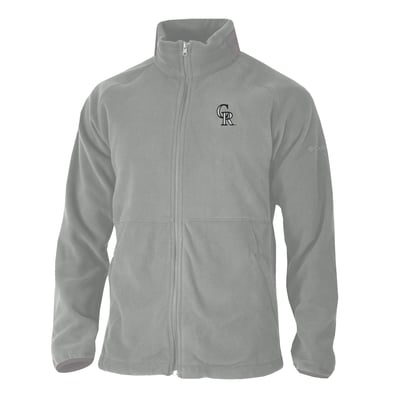 Colorado Rockies Columbia  Everest Ridge Full-Zip Fleece Jacket - Gray