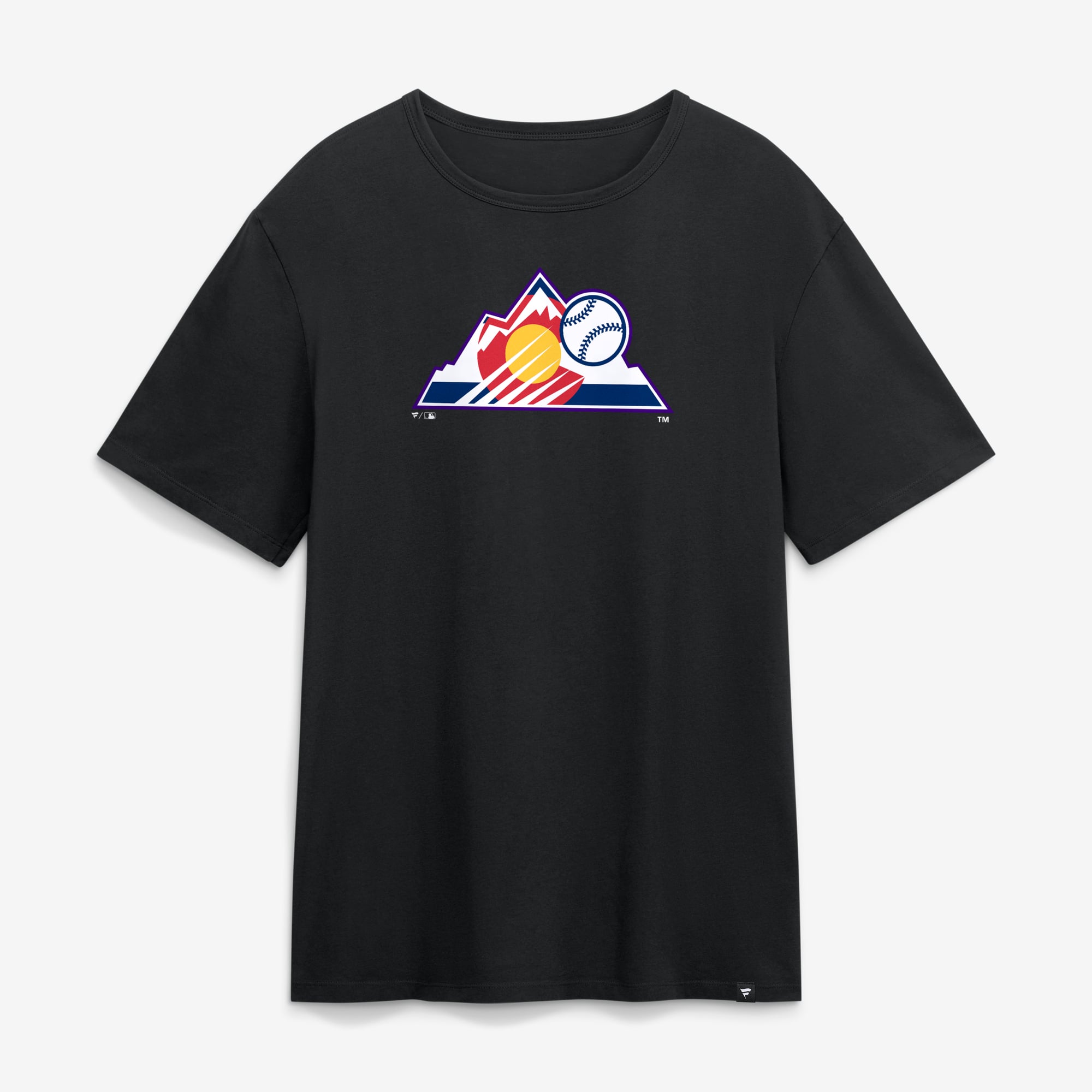 Men's Fanatics Black Colorado Rockies Alternate Logo Legacy T-Shirt