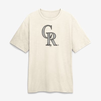 Colorado Rockies Fanatics Stadium Slub T-Shirt - Cream
