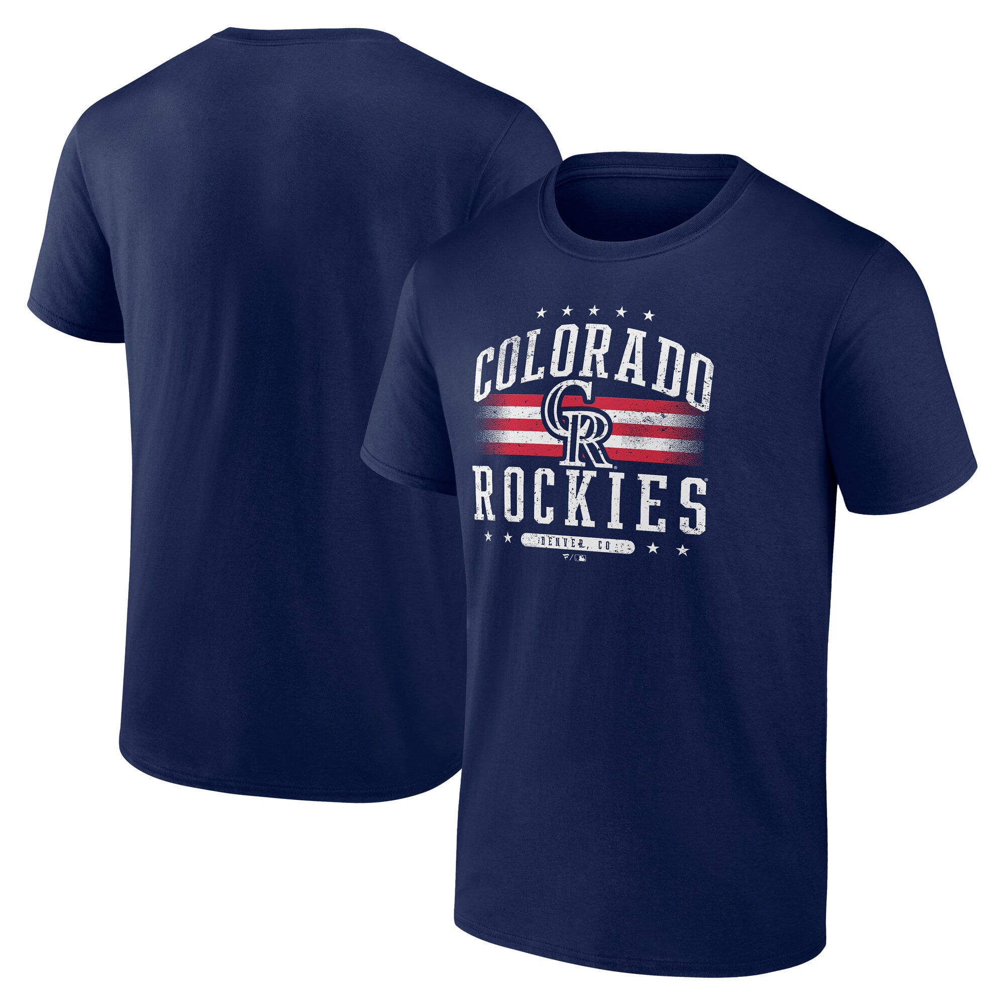 T-shirt Fanatics bleu marine Colorado Rockies Americana pour homme