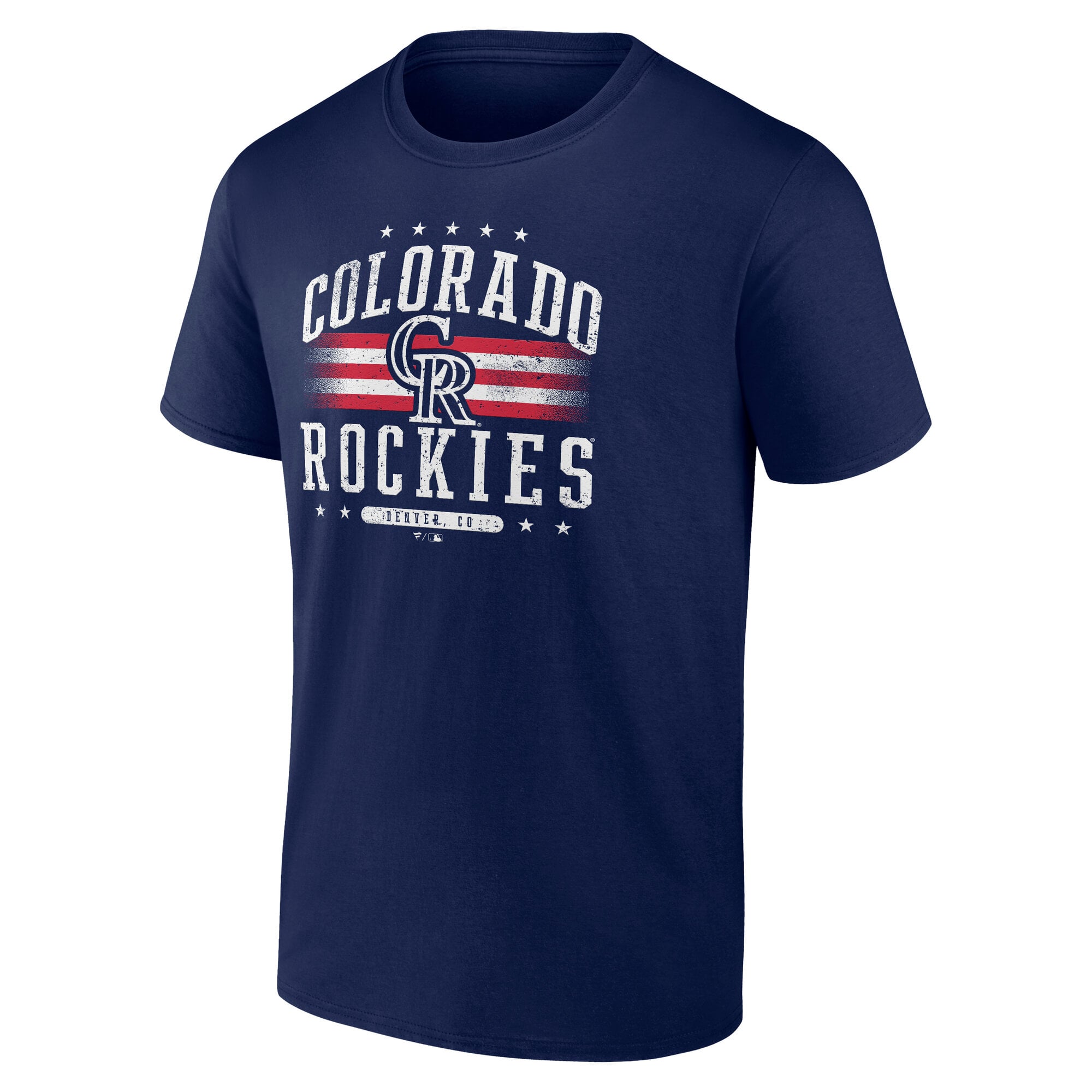 T-shirt Fanatics bleu marine Colorado Rockies Americana pour homme