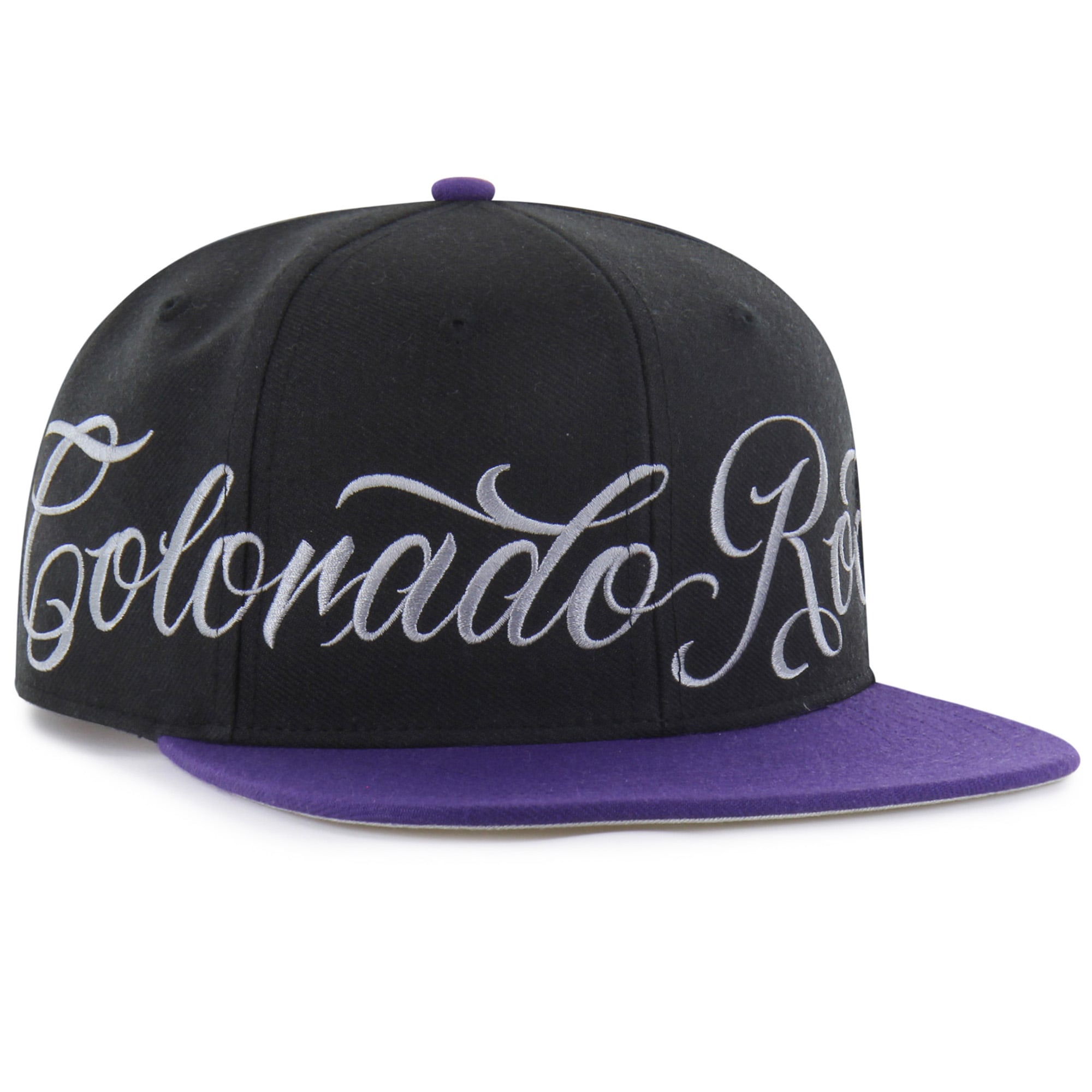 Casquette Snapback Captain Mister Cartoon x '47 Black Colorado Rockies pour homme