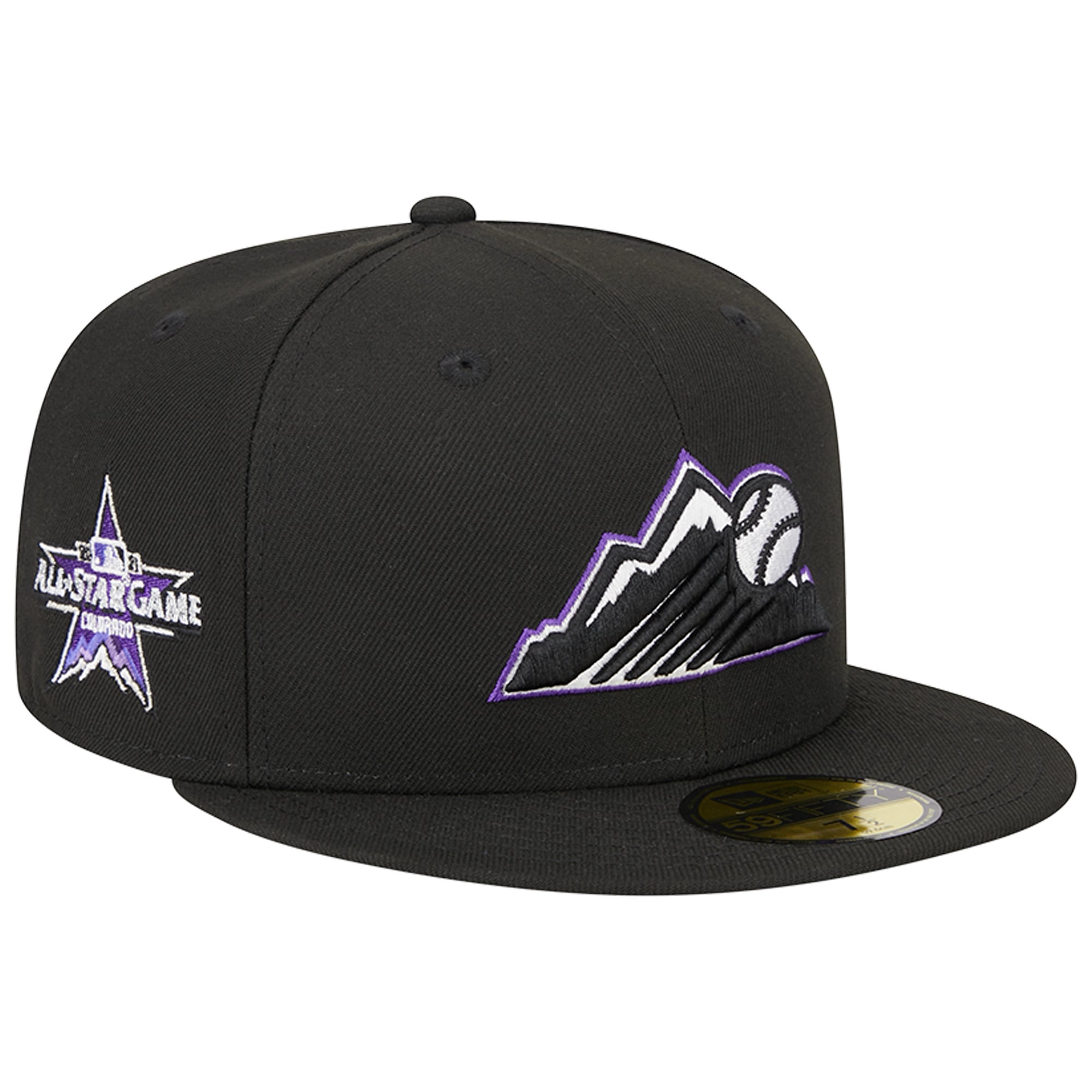 Casquette ajustée 59FIFTY noire pour hommes des Colorado Rockies 2021 MLB All-Star Game Team Color New Era