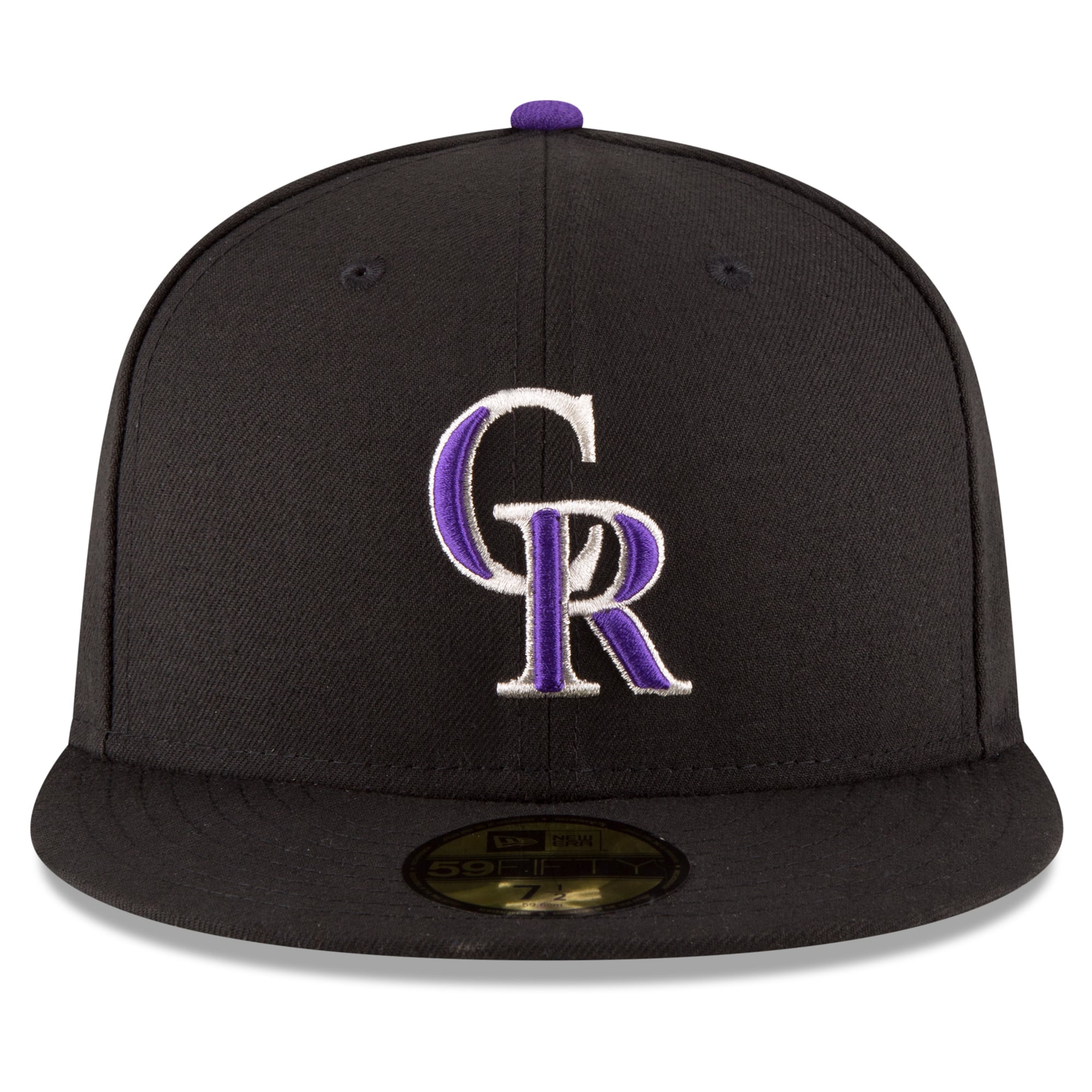 Casquette ajustée New Era noire pour homme Colorado Rockies 2026 Players' Weekend Authentic Collection 59FIFTY