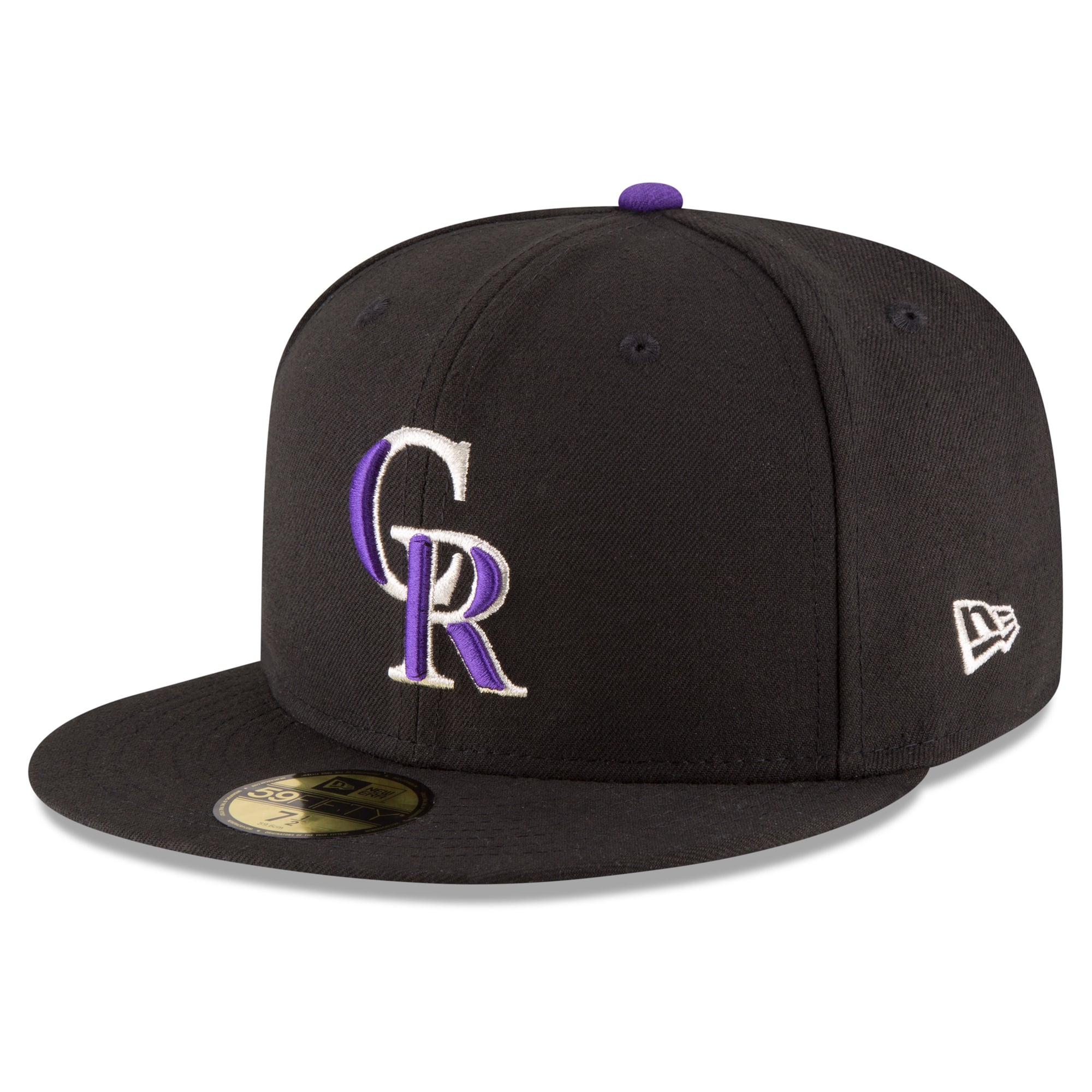 Casquette ajustée New Era noire pour homme Colorado Rockies 2026 Players' Weekend Authentic Collection 59FIFTY