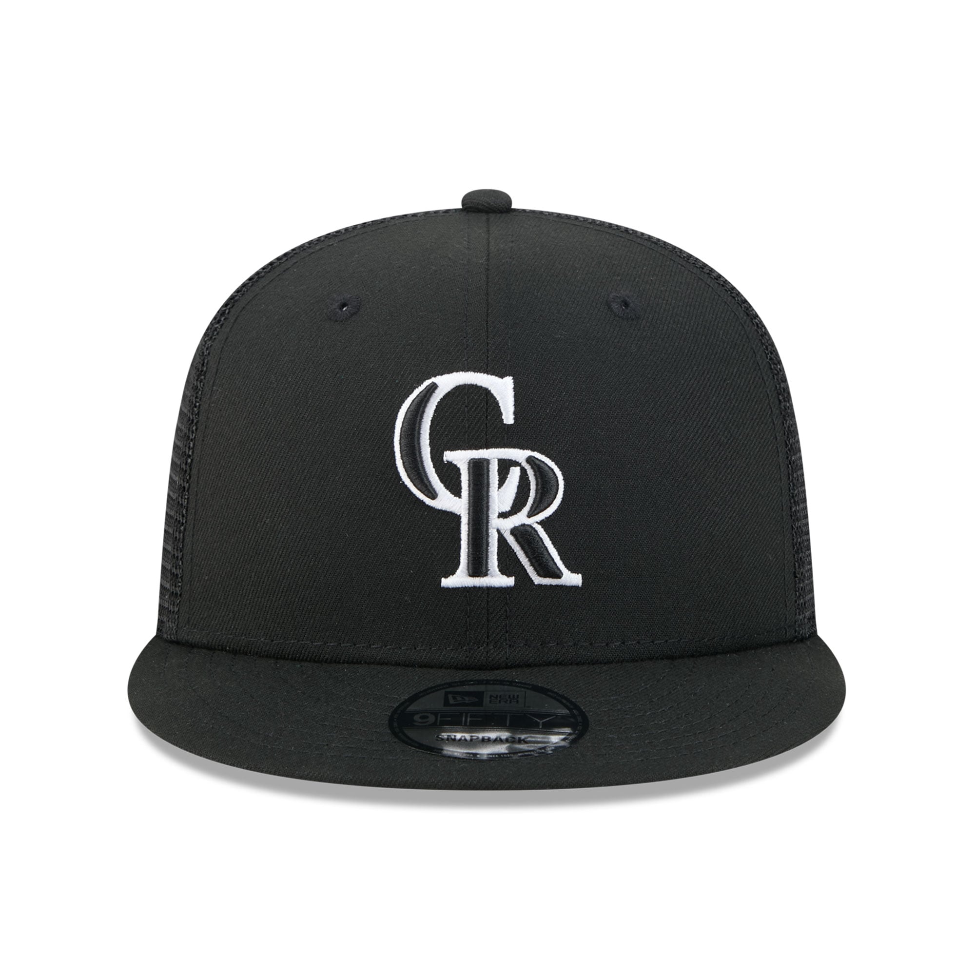 Casquette trucker ajustable New Era 9FIFTY Colorado Rockies noire pour homme