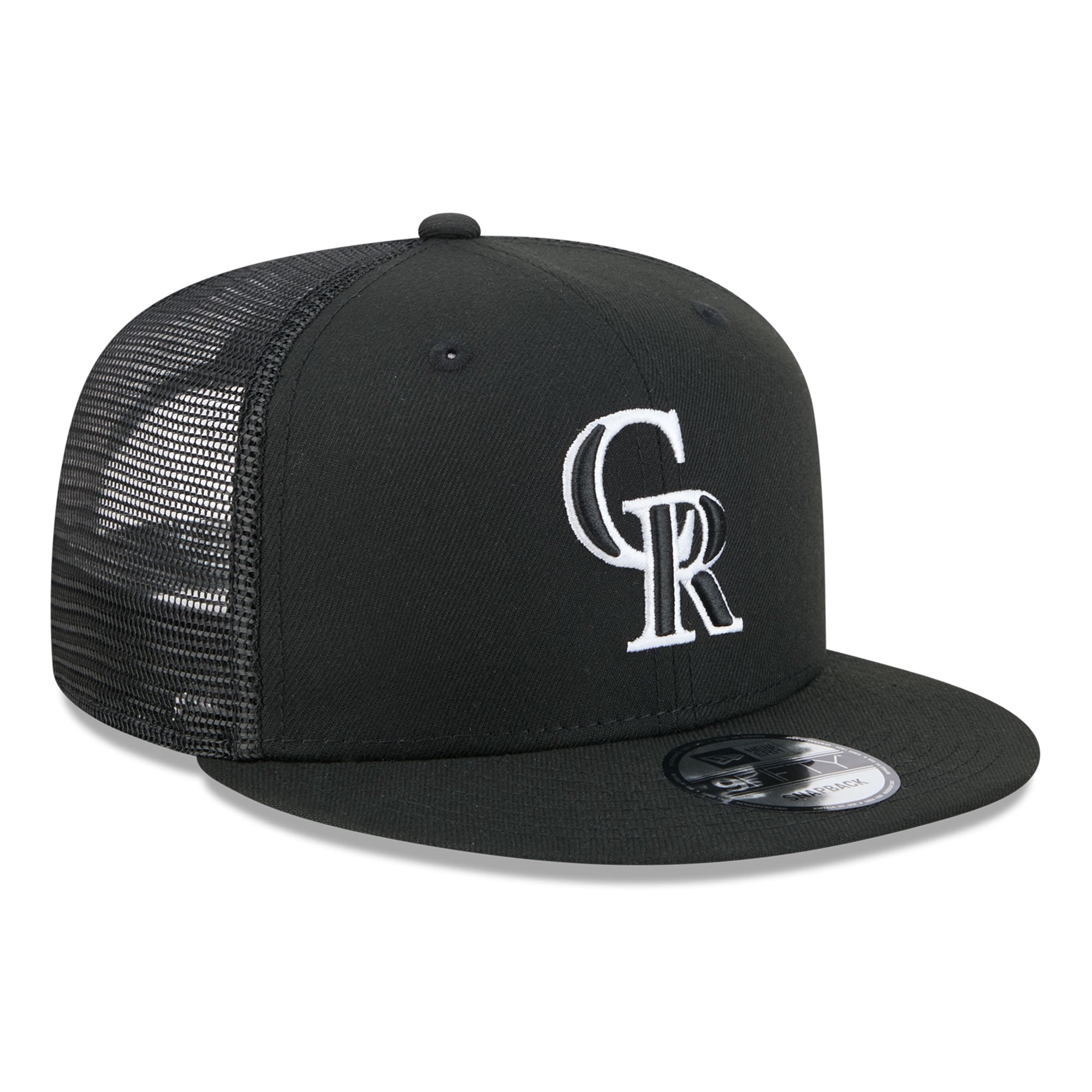 Casquette trucker ajustable New Era 9FIFTY Colorado Rockies noire pour homme
