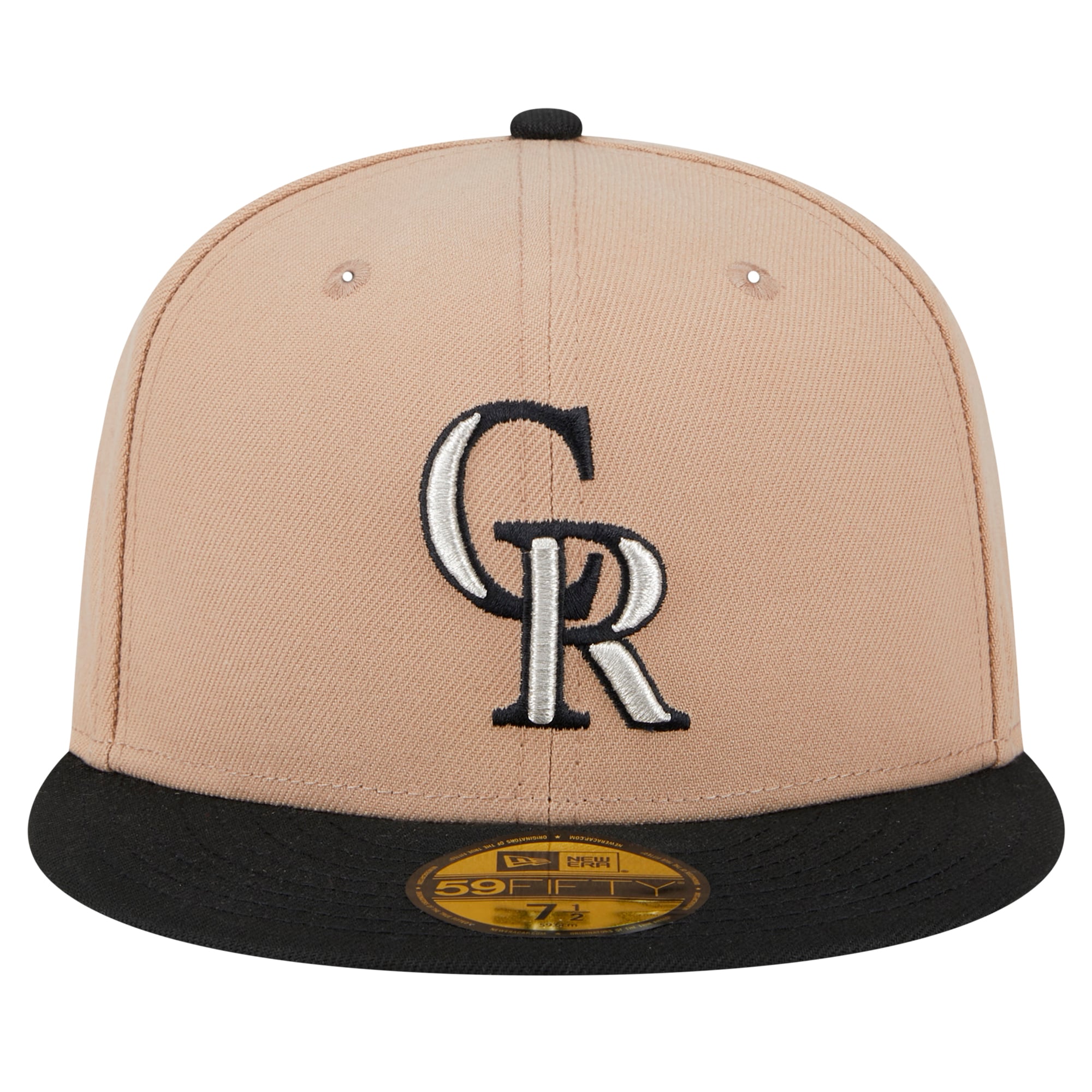 Casquette ajustée 59FIFTY Colorado Rockies de New Era pour homme en kaki