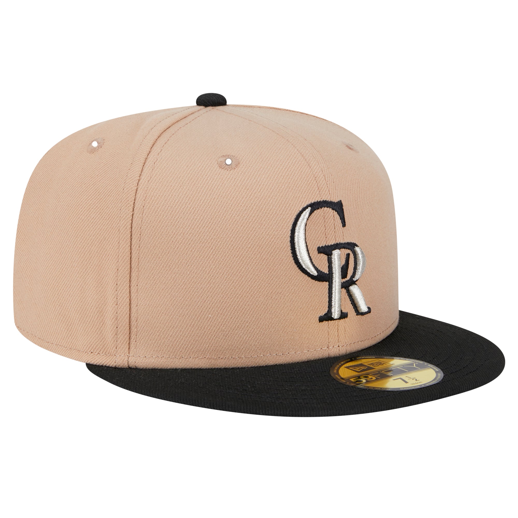 Casquette ajustée 59FIFTY Colorado Rockies de New Era pour homme en kaki