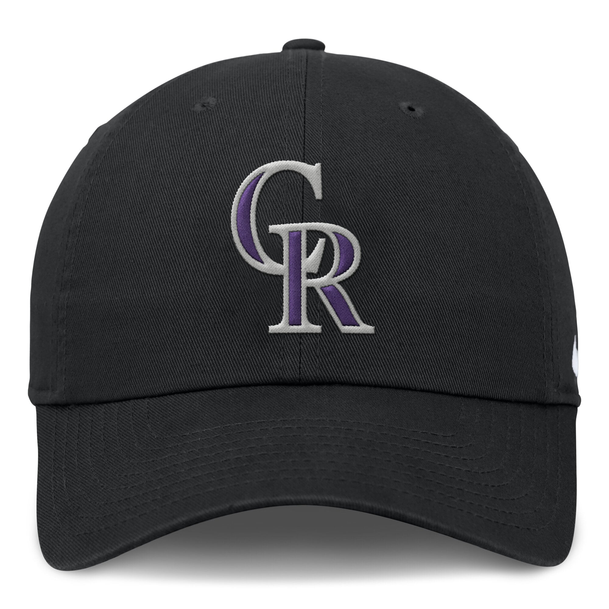 Casquette ajustable Nike Colorado Rockies Club noire pour homme
