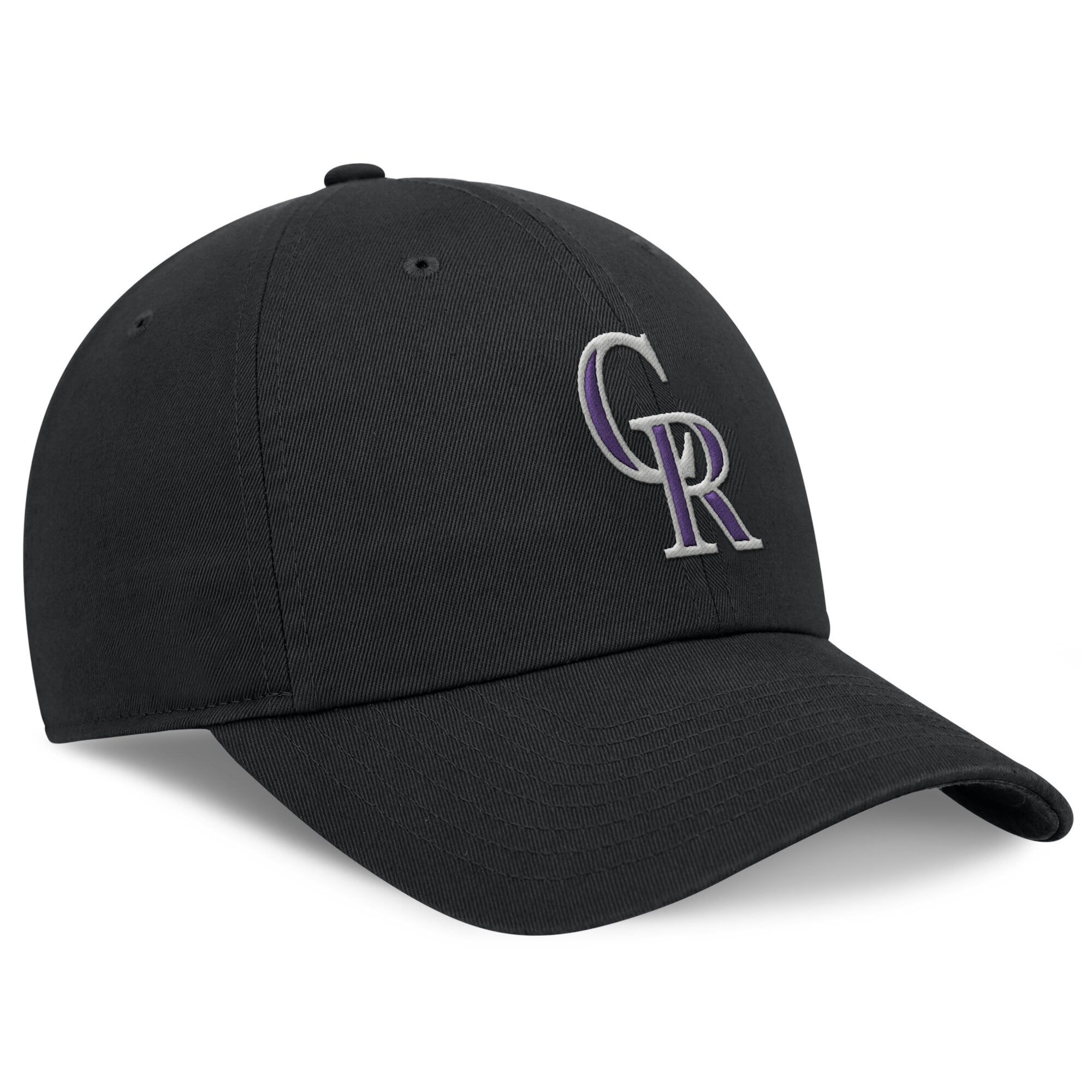 Casquette ajustable Nike Colorado Rockies Club noire pour homme