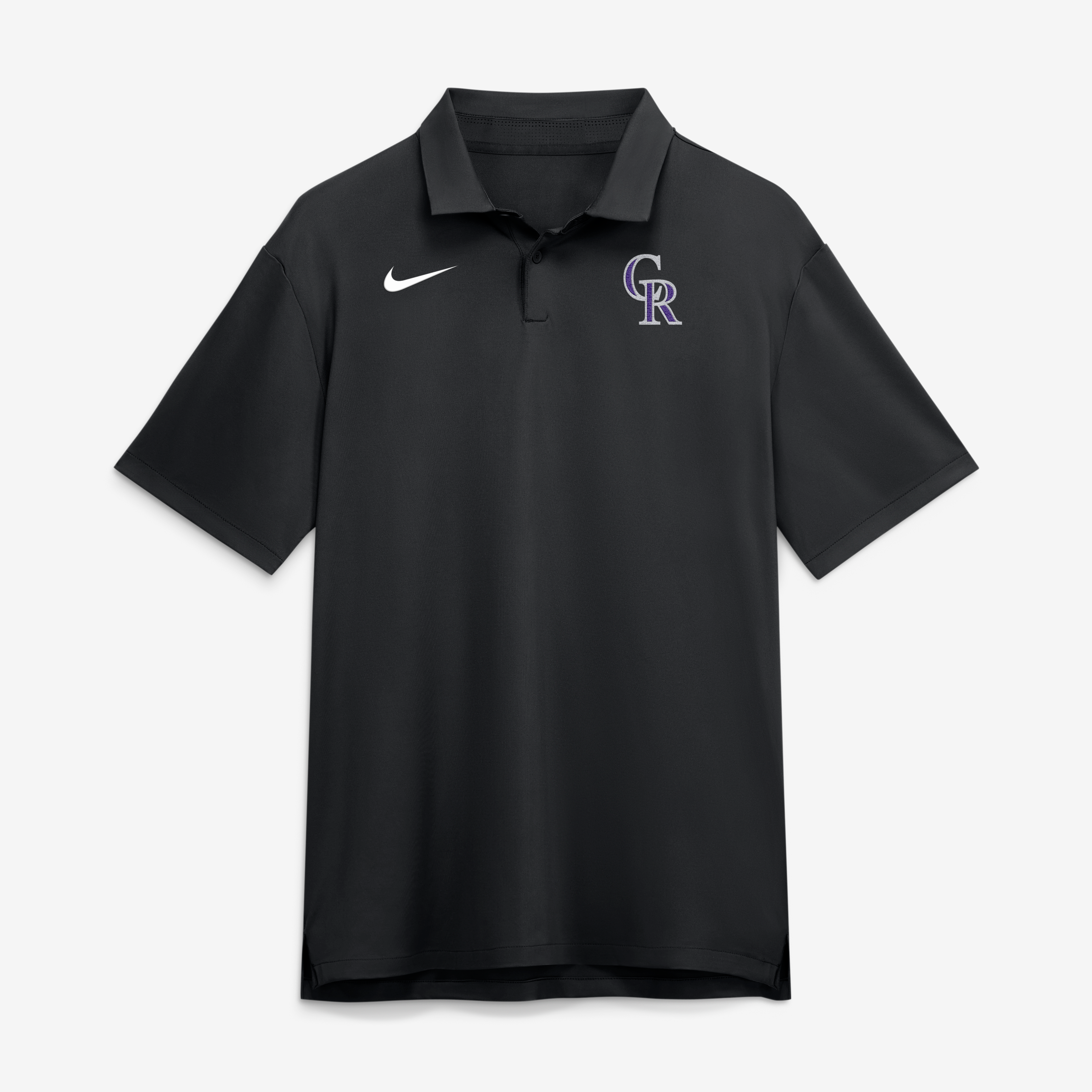 Polo Nike Dri-FIT Tour Colorado Rockies noir pour homme