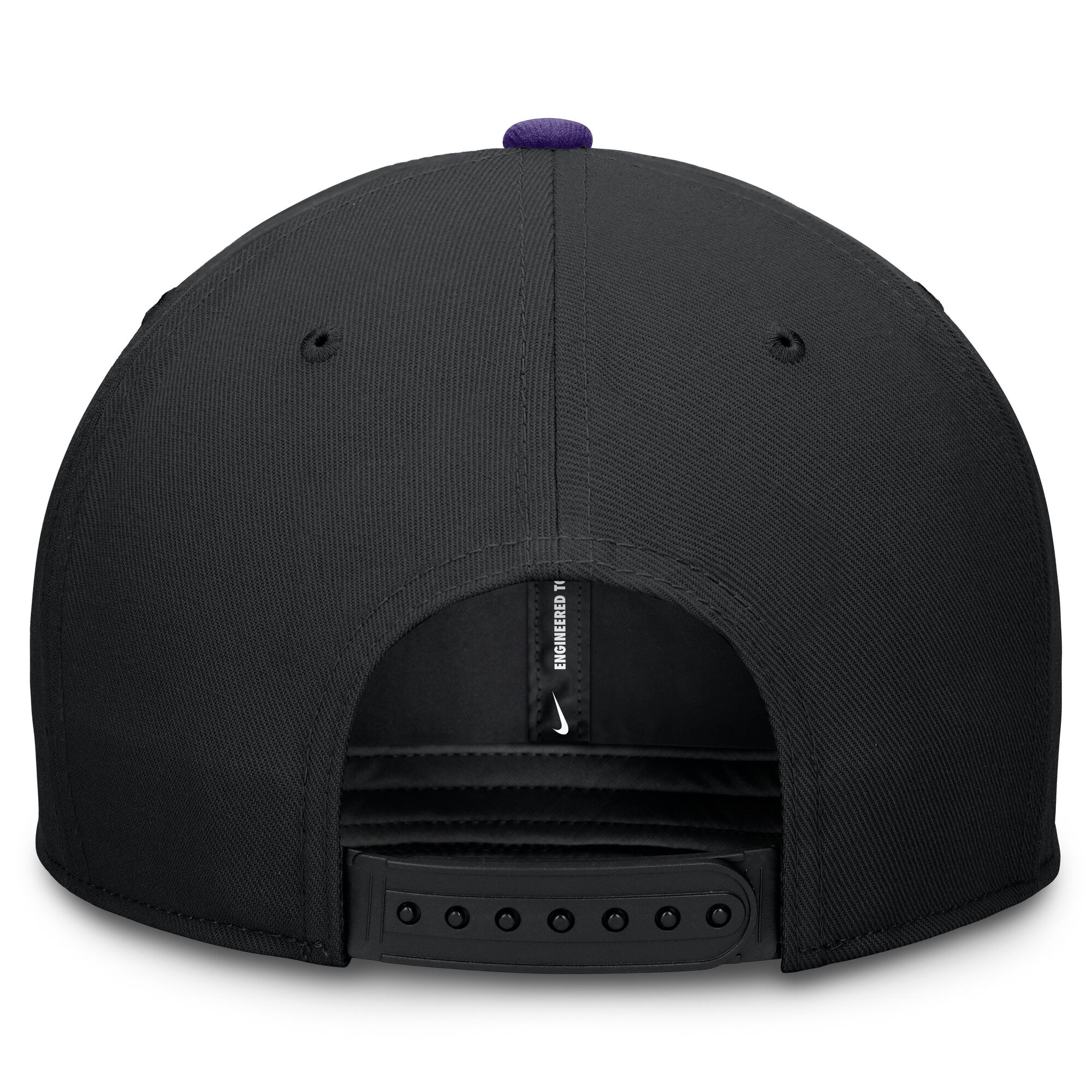 Casquette snapback Nike Colorado Rockies Pro Dri-FIT noire et violette pour homme