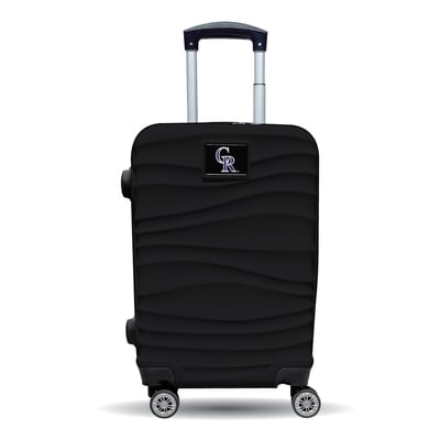 Colorado Rockies MOJO Black Color Blitz Carry-On Hardcase Spinner Luggage
