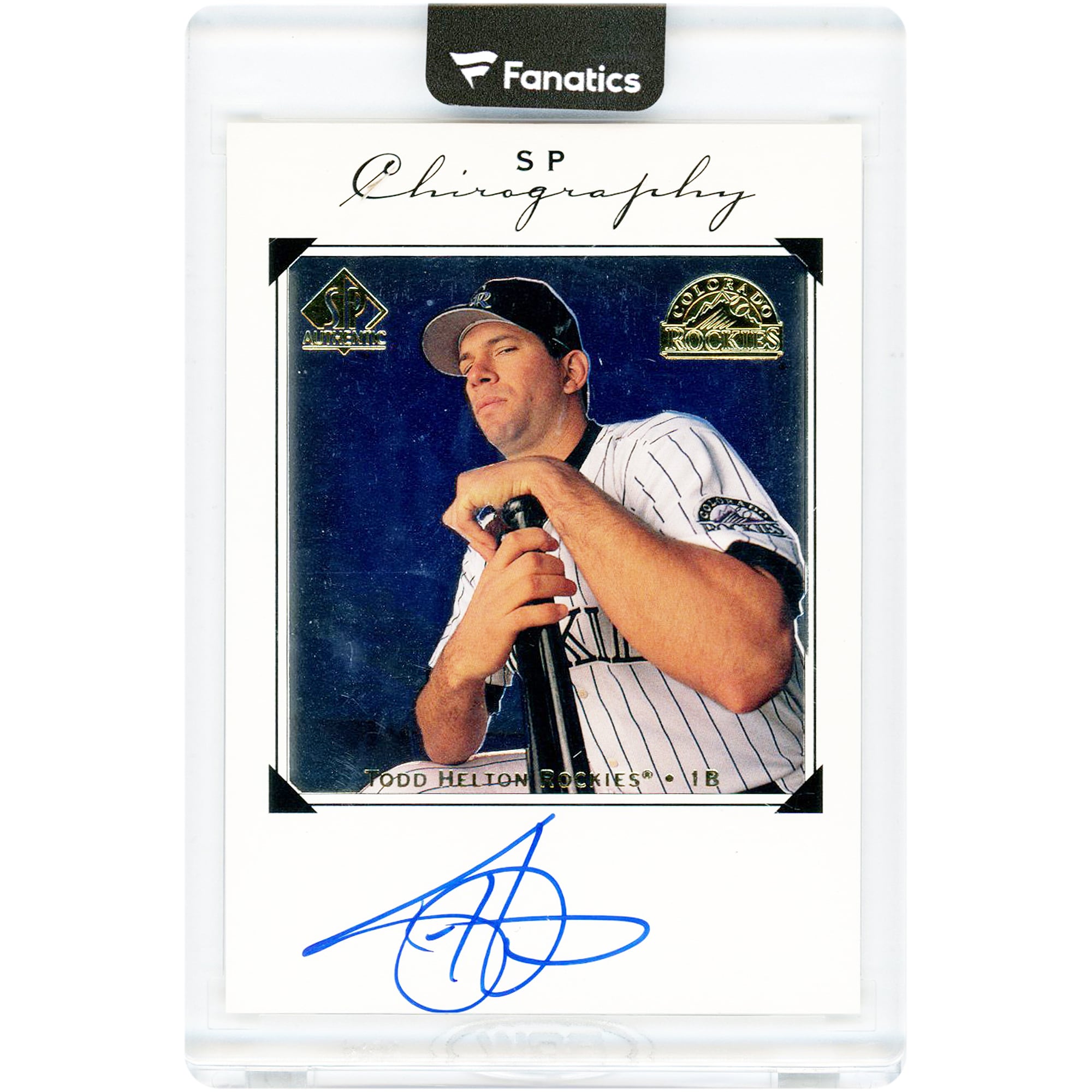 Carte de recrue autographiée de Todd Helton (Colorado Rockies) de 1998, Upper Deck SP Authentic SP Chirography #TH