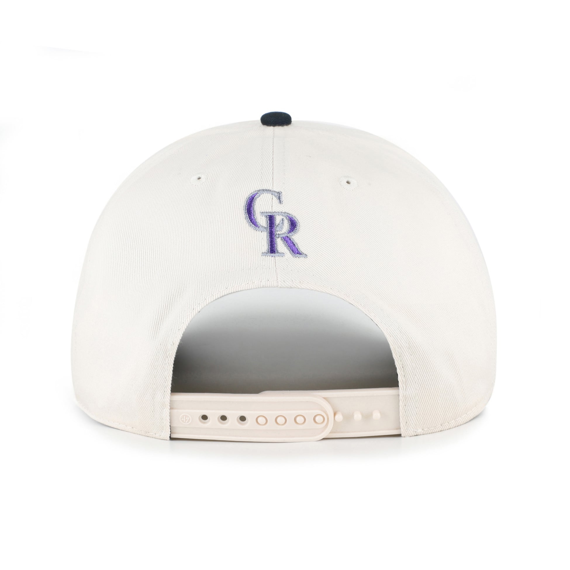 Casquette unisexe '47 naturelle/noire Colorado Rockies Rope Script Hitch ajustable