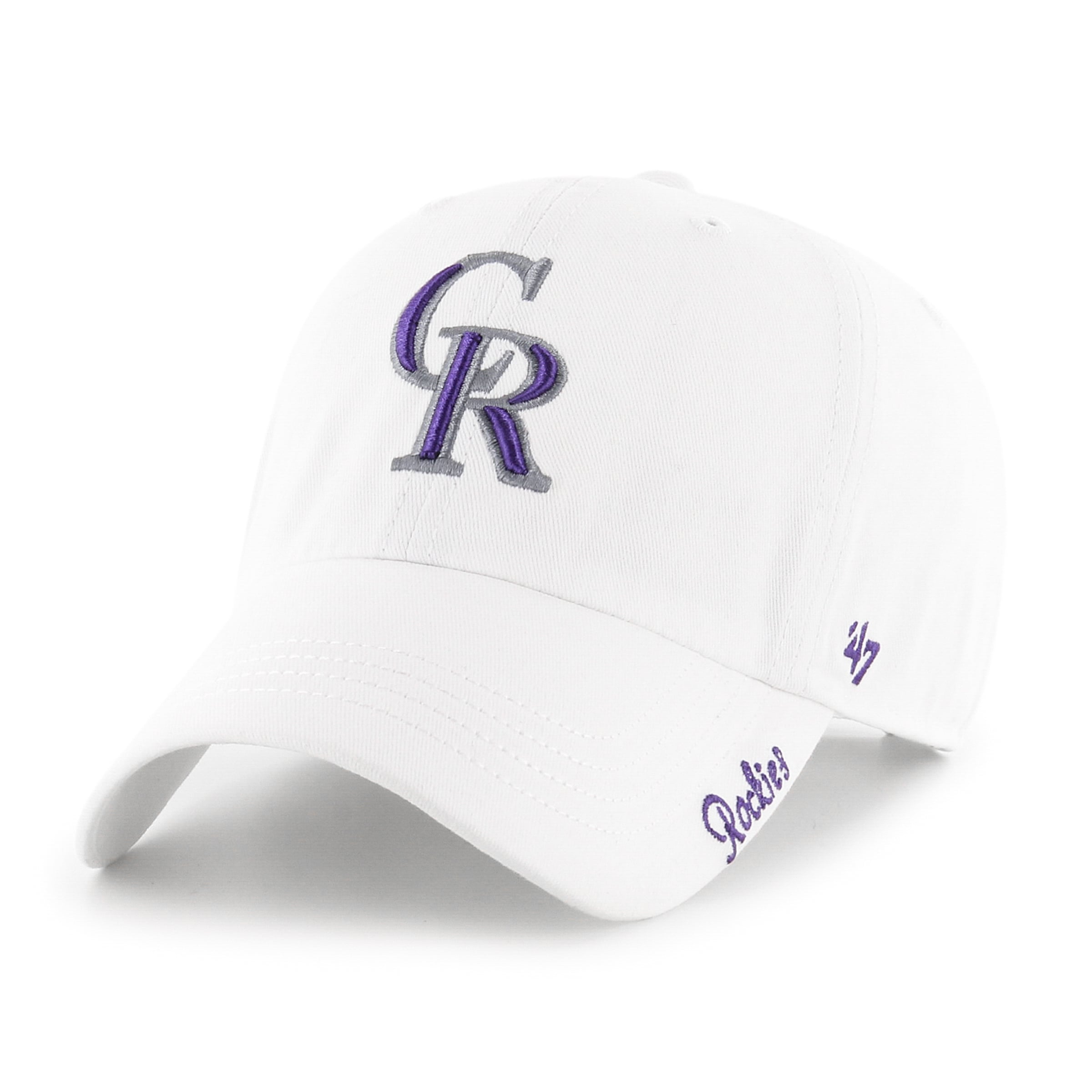 Women's '47 White Colorado Rockies Miata Adjustable Hat
